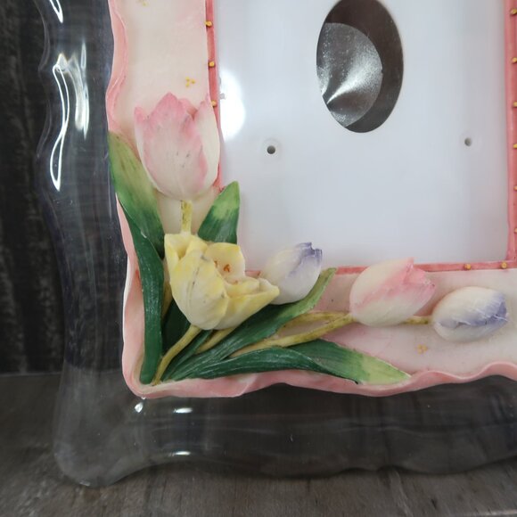 Sentiments Musical Photo Frame Fits 3 By 5" The Wind Beneath My Wings Tulips - Picture 5 of 11